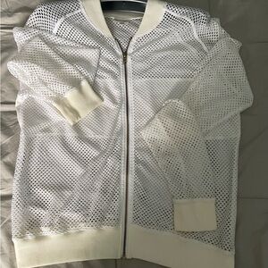 Goldsheep White Mesh Top